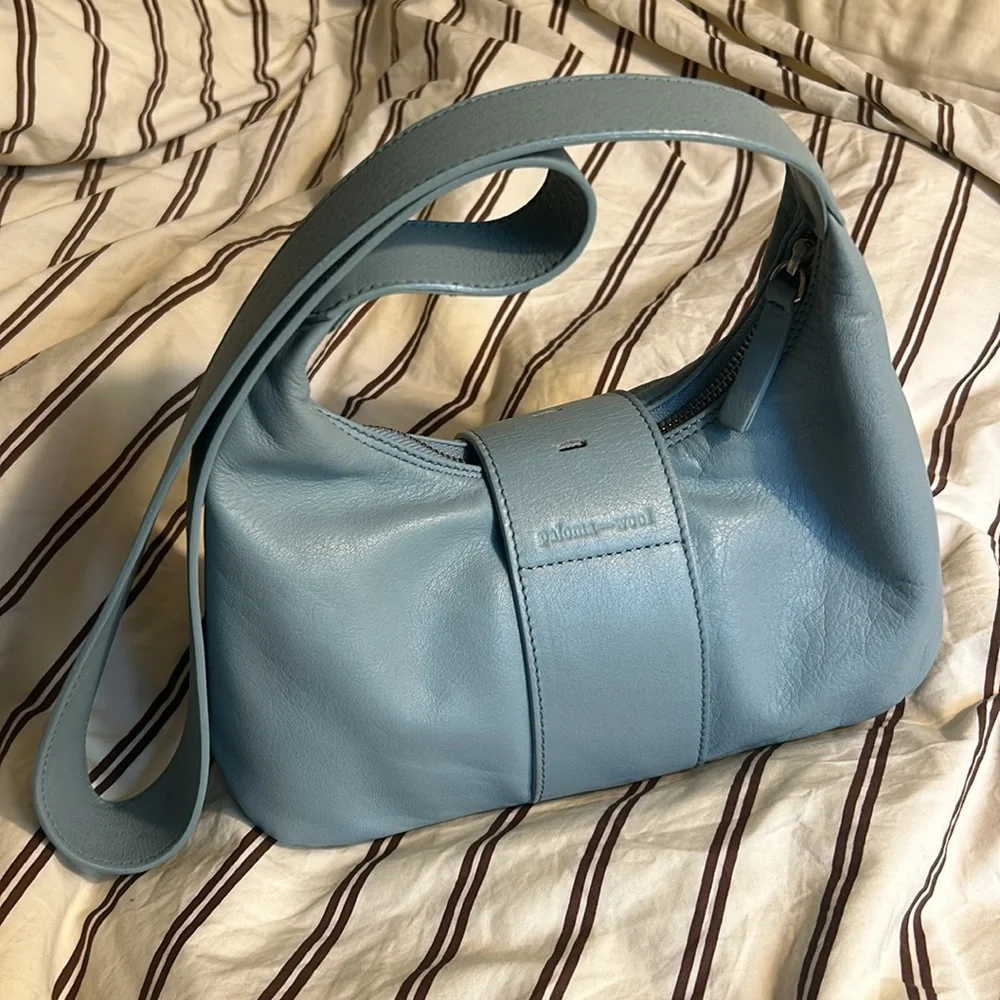 SOLD Paloma Wool Leonora Leather Bag S/S 2023 Small Blue - Picture 2 of 6